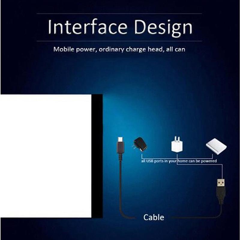 A5 Led Art Stencil Board Light Box Usb Tracing Drawing Table Adjustable Pad