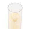 Glass-Covered LED Flameless Candles with Wavy Top Set