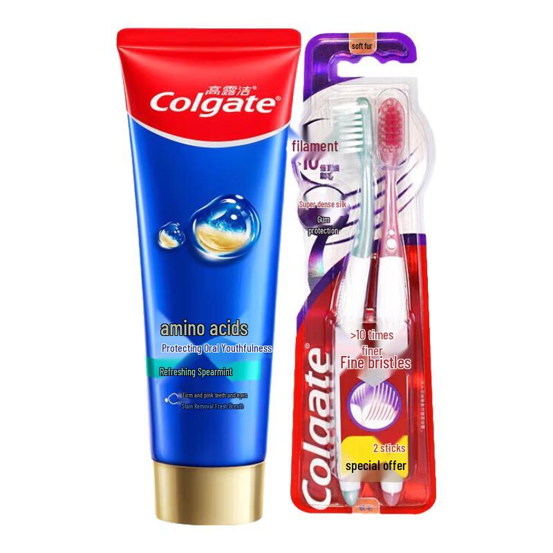 Colgate Spearmint Amino Acid Toothpaste & Toothbrush Set