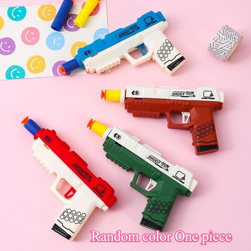 

Colorful Model Small Pistol Non Firing Boys Safe Toy Gun Toddler Entertainment Education Interactive Learning Toy Kids Baby Gift (As shown-33480)-