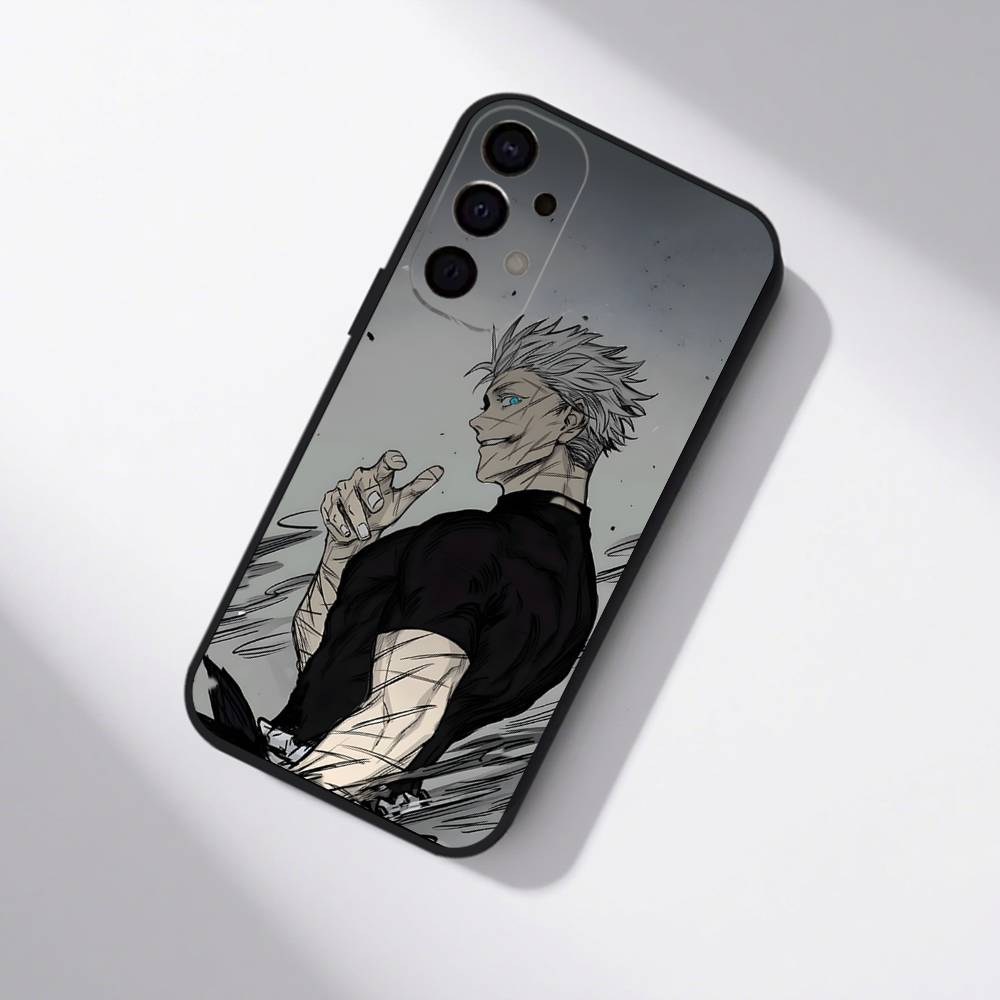 Anime Gojo S-Satoru Phone Case For Samsung S25,S24,S21,S22,S23,S30,Ultra,S20,Plus,Fe,Lite,5G Black Cover