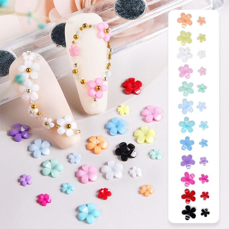 3D Flower Nail Art Charms,Nail Pearls Nail Art Studs Manicures Nail Accessories