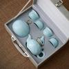 Ru Kiln Crackle Ceramic Travel Tea Set
