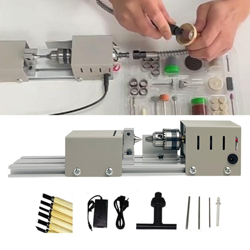 Small Scale Wood Lathe for Bead Production Turning Polishing Milling 4000rpm