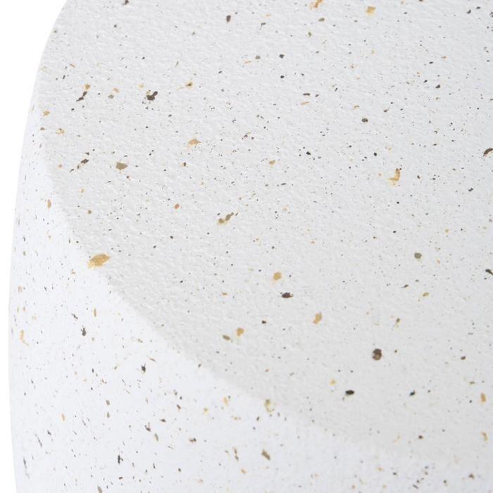 Table café totem "Narlon" diamètre 38 cm blanc Atmosphera