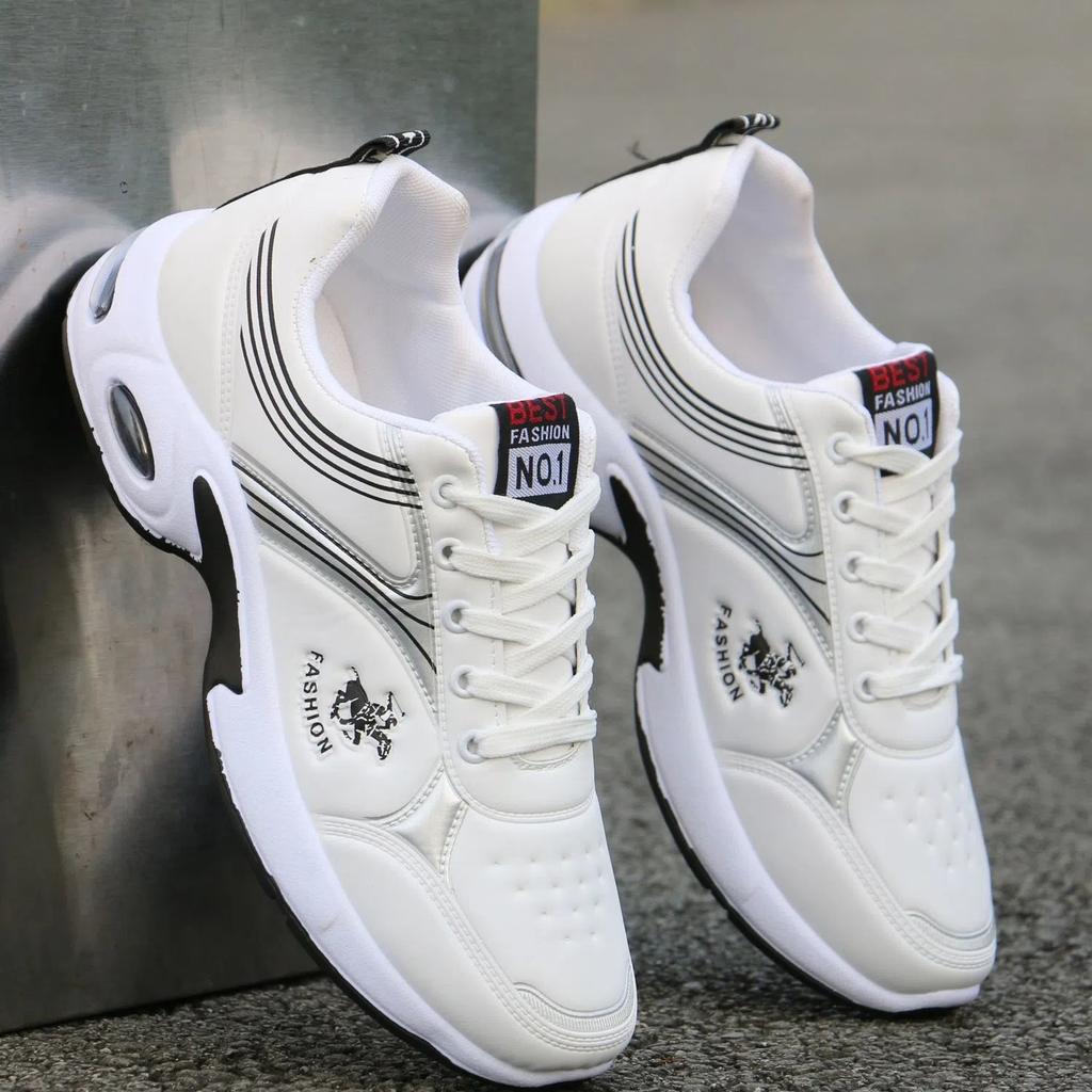 Men's Shoes 2024 Casual Shoes New Trendy Breathable Leather Running Sports Males Shoes Fashion Hiking Solid Durable Man Sneakers