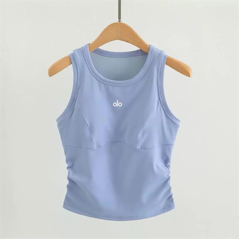 US ALO Yoga Wolkenartige Sportweste mit Brustpolstern für Laufen, Fitness und Yoga