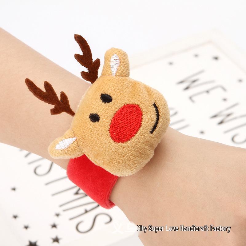 Weihnachts Rentier Schnapparmband Geschenk Dekoration