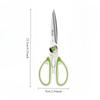 Multifunctional stainless steel kitchen scissors strong chicken bone scissors household extended models of food scissors barbecu