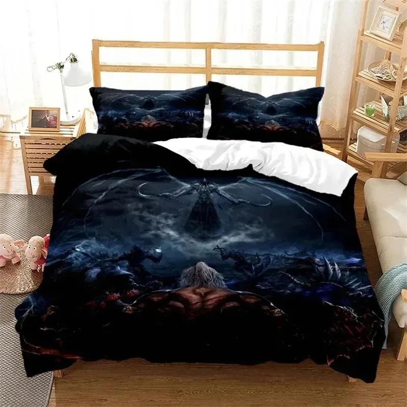Comforter 3D Print Game Diablo Bedding Set Comforter Bed Set King Queen Twin Size Boys Girls Adult