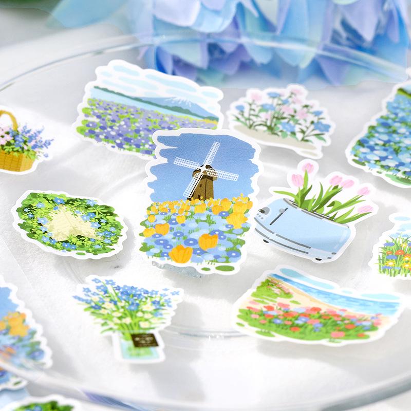 Xin's Lover Synthetic Floral Stickers - Only Flowers Know Series