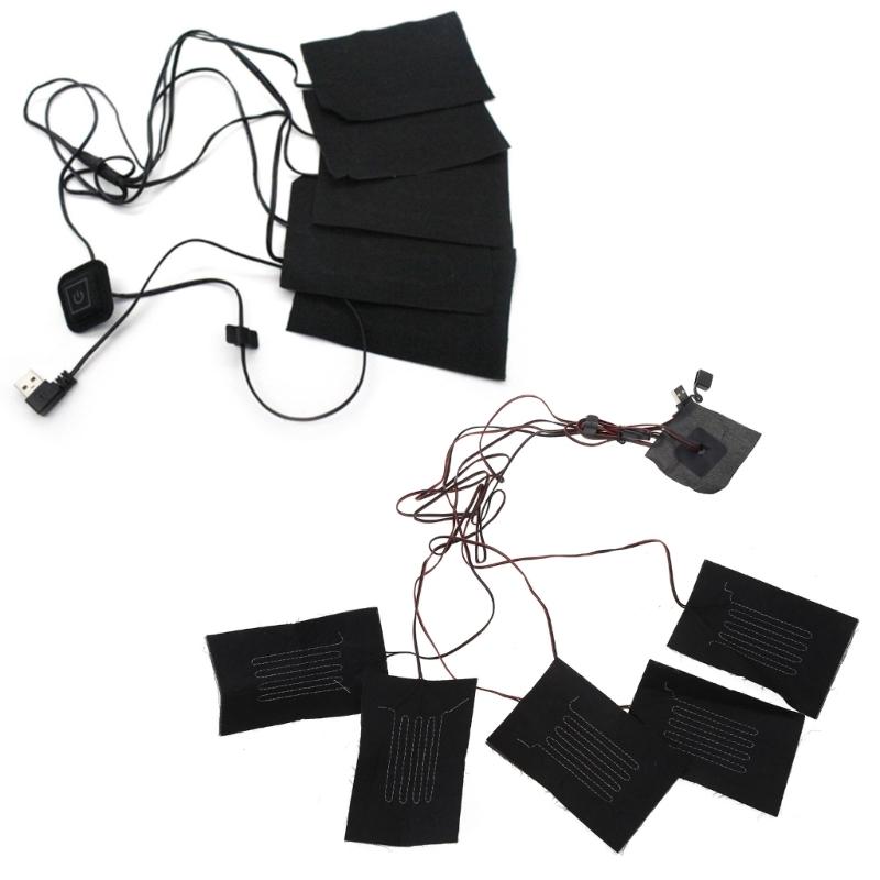 USB-Heizung Faser-Heizkissen Elektrisches Heizkissen für Nacken Rücken Bauch Lendenwirbelsäule Haustier-Wärmer für Damen Herren