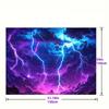 2D Plane 1 Piece of "Lightning Night Sky" Suitable for Modern Decoration Party Banners and Background Cloth