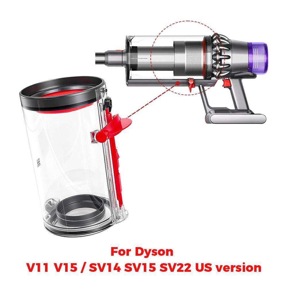 Dust Bin with Filters Replacement for Dyson V11 V11 SV11 SV11 SV11 Vacuum Cleaner Upgraded Canister Spare Parts Dust Bucket