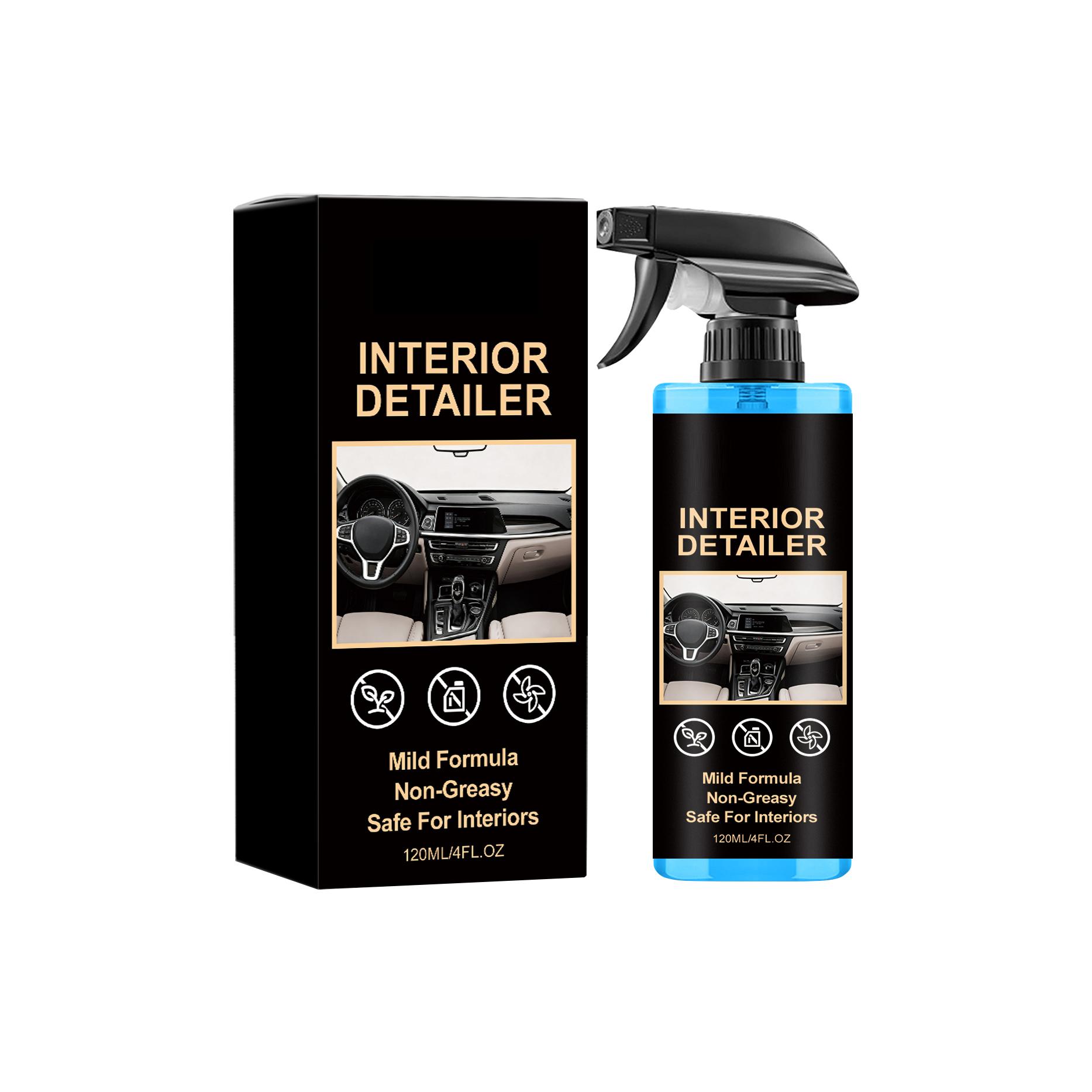 

Interior Cleaning Spray for Car Dashboard Leather Fabric and Vinyl Surfaces Effective Dust Removal and Stain Cleaning Solution One Size чёрный