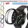 Pouzdro s ochranou displeje pro Samsung Galaxy watch 8 44mm 40mm Měkký TPU kryt displeje Všestranný ochranný rámeček Příslušenství