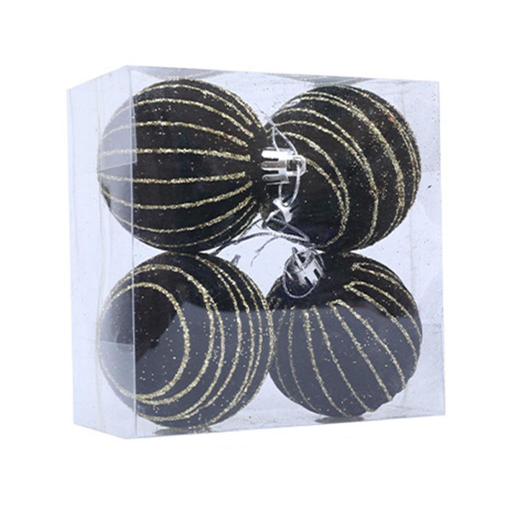 1 Box Flocking Ball Christmas Tree Decorations Multi Color Holiday Ornaments For Festival Home Party Decoration