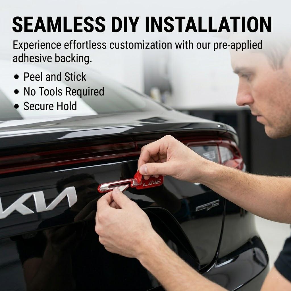 For Hyundai Kia GT Line Emblem Badge Sticker Accent Trajet Sonata Tucson KX5 K3 K4 K5 Stinger Sportage R Rio Soul Carens NN3