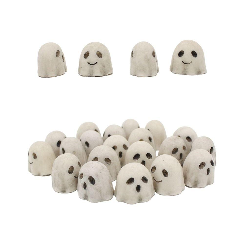 20PCS Resin Halloween Skull Figurine Lightweight Miniature Dragon Skull Figurine  Home Decoration
