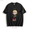 Camiseta Witch Silenciosa Expressão Surpresa Charmosa Anime vintage Lavada Respirável roupas de designer homme Confortável Macio