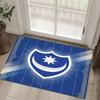 Portsmouth FC Design Kristall-Samt-Teppich Gemütlich Nicht?Rutschfester Teppich mit Aufdruck für Schlafzimmer Wohnzimmer Eingang