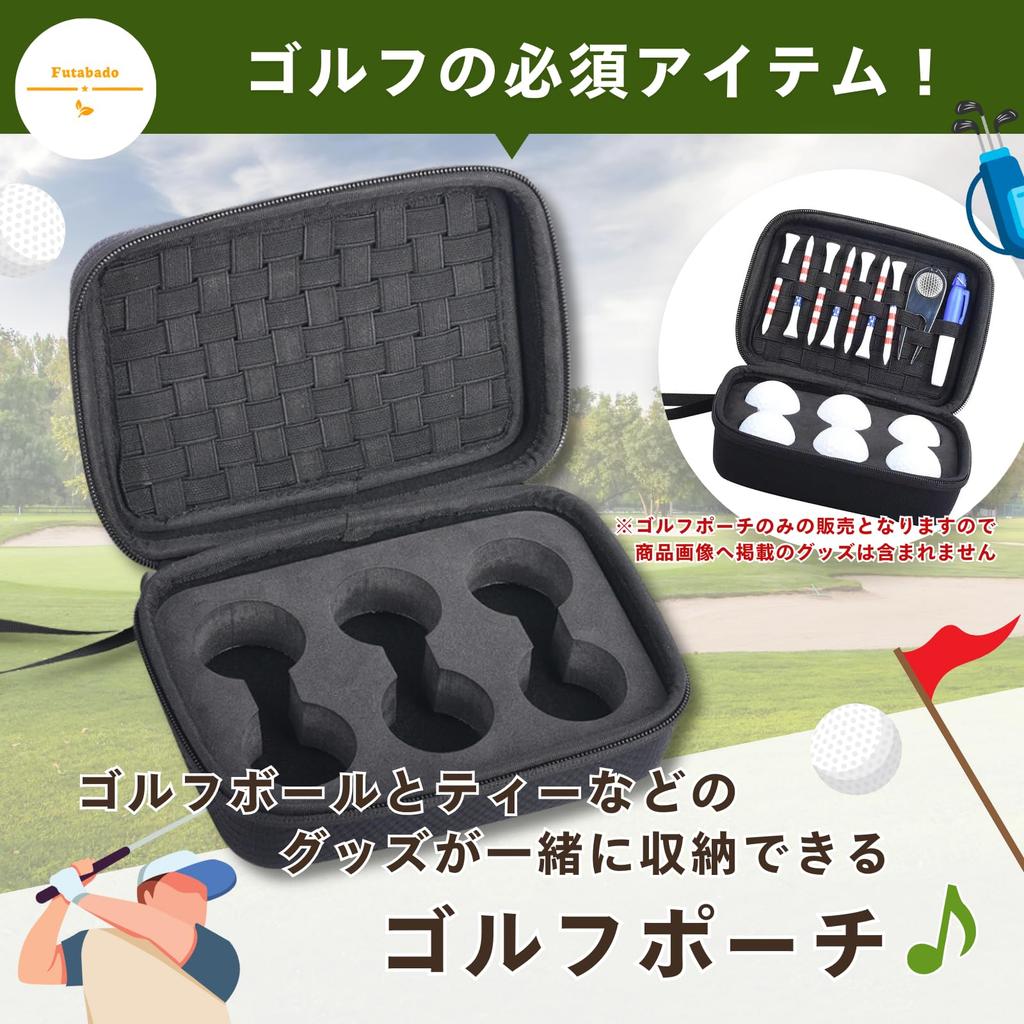 Velkokapacitní golfové týčko Golfový míček Golf Golf Golfové pouzdro Pojme 6 Pouzdro, Pouzdro, Příslušenství, Pouzdro, Týčka, (Černá, Koule)