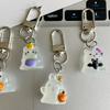 Geister Katze Design Schlüsselanhänger Schönes Harz Accessoire Auffälliger Taschenanhänger Für Frauen Und Beste Freundin