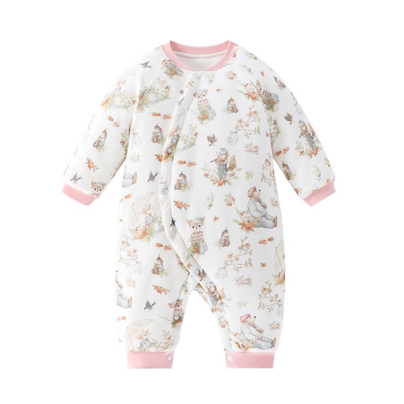 Happy Bear Girls  Winter Padded Cotton Romper 80/48