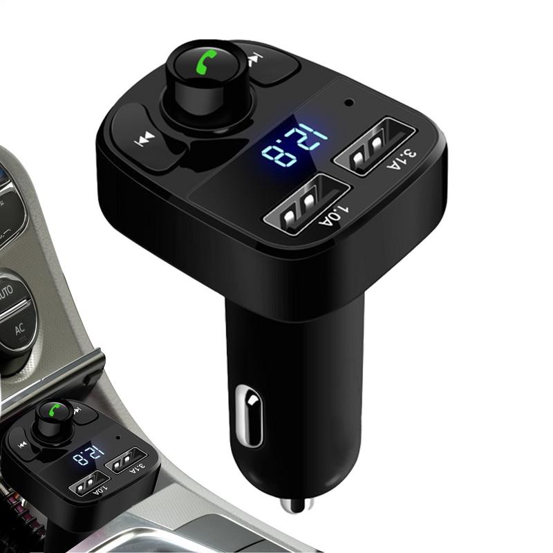 12/24V BT5.0 Car FM Transmitter Blue Tooth With Dual QC3.0 Charger MP3 Player Wireless Audio Adapter For Car Stereo System