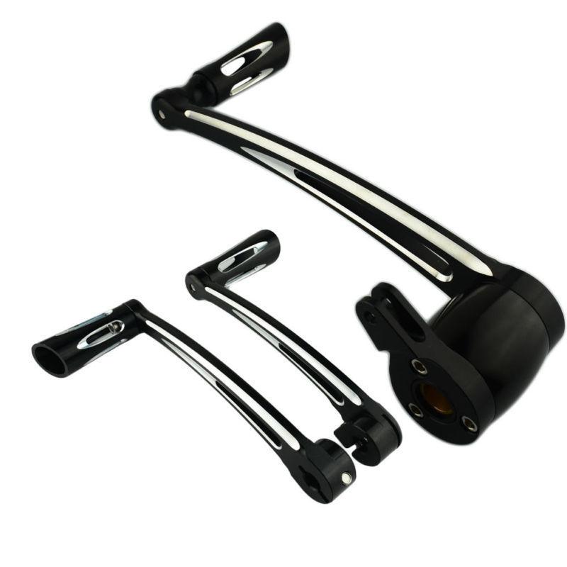 

Черный комплект тормозных рычагов, колышки рычага переключения передач для Harley Touring Road King 08-18 Softail Fatboy 00-18 Brake