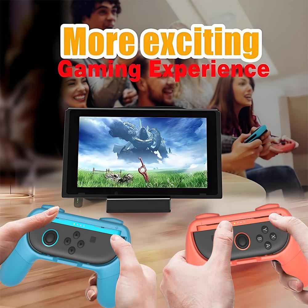 Hand Grip for Nintndos Switch2 Controllers, 2-Pack Wear-Resistant Grip Handle Kit for Switch2 Joy-Cons
