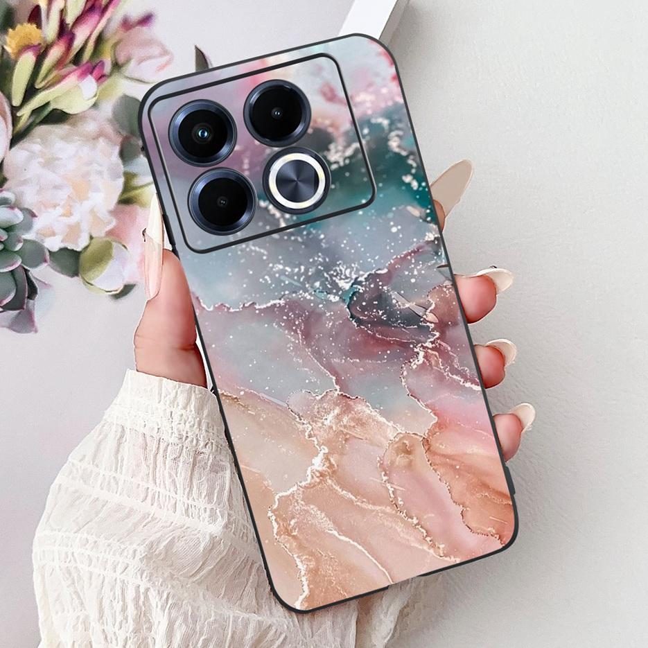 For Infinix Note 40 5G Case X6852 Luxury Fashion Painted Cover Matte Phone Case For Infinix Note 40 Pro Plus Note40 4G Soft Bags