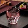 kagami crystal Cold Sake Cup Cherry Blossom Red 80cc Edo Kiriko Traditional Craftsman Satoshi Nabetani T535-2683CAU
