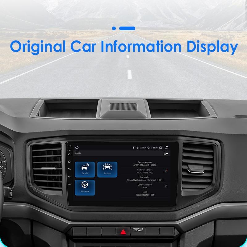 OSSURET Android 14 Car Radio For VW Amarok 2017 - 2021 Carplay for Apple Android Auto Multimedia Snapdragon 6115 by Qualcomm GPS Stereo