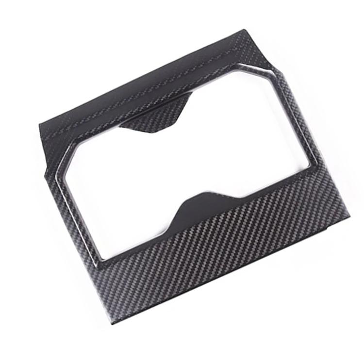 For 2022-2023 Toyota Tundra Real Carbon Fiber Car Interior Accessory Center Console Cup Holder Panel Decorative Cover