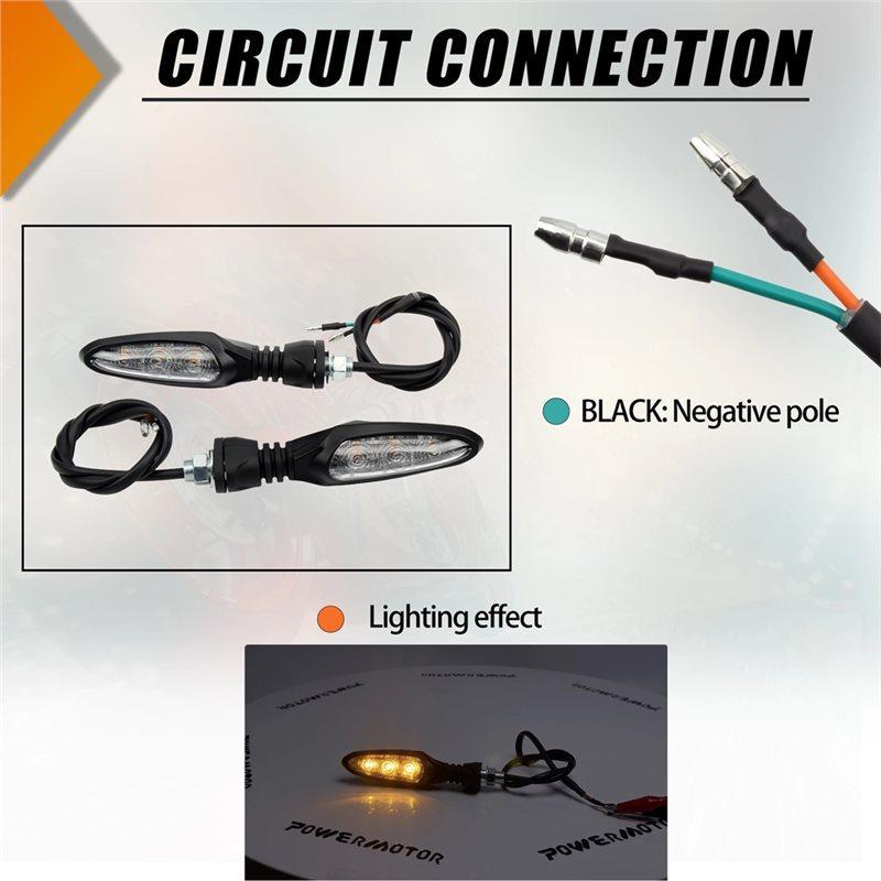 Motorcycle 12V Turn Signal Light LED Turn Lamp For Surron Ultra Bee