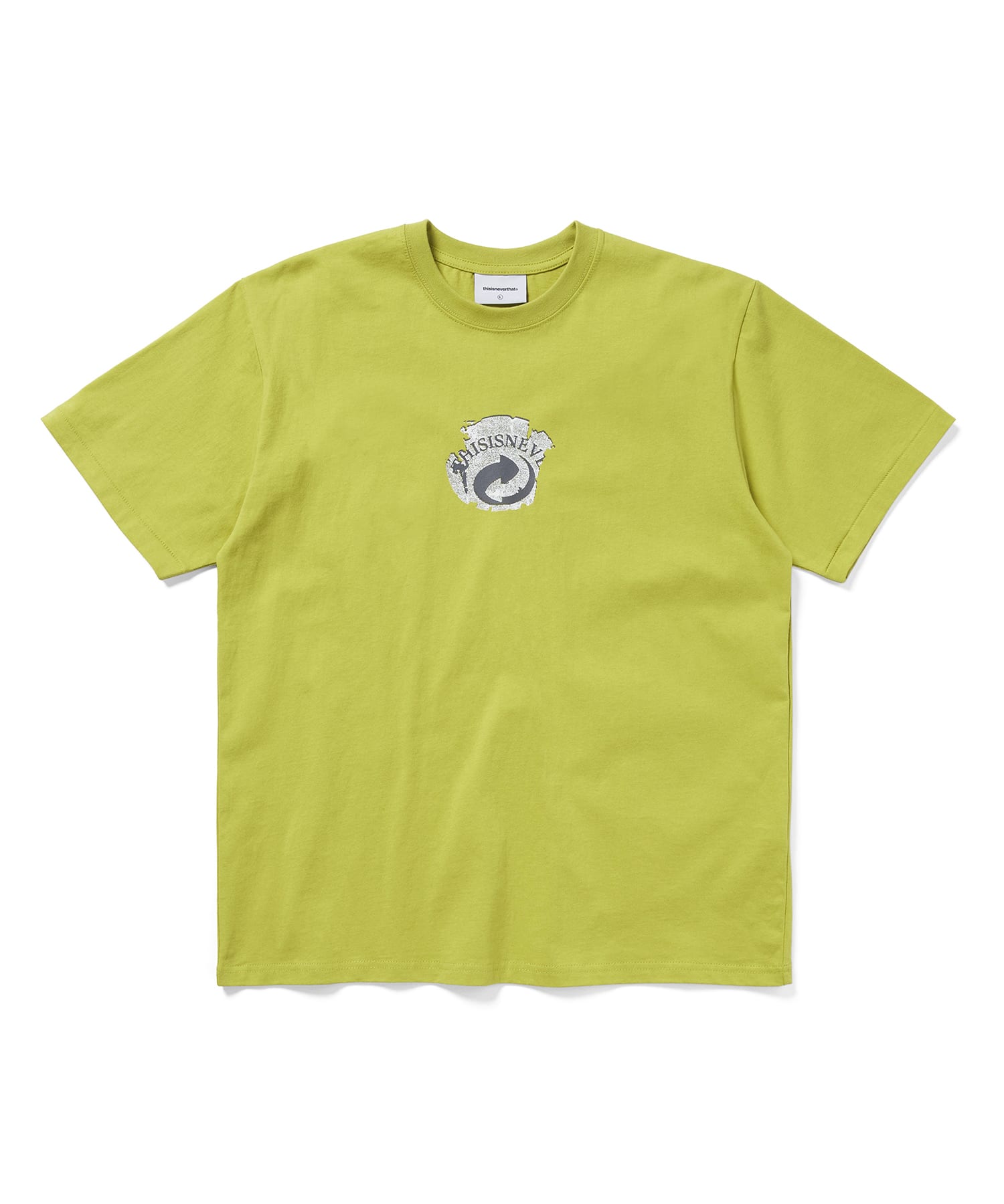 This Is Never That Circulation Tee Lime Green S