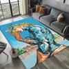 Cartoon J-JoJo B-Bizarre Anime Adventure Carpet Rug Art for Room Decor Home Bedroom Sofa Gift Kids Area Rug Non-slip Floor Mat