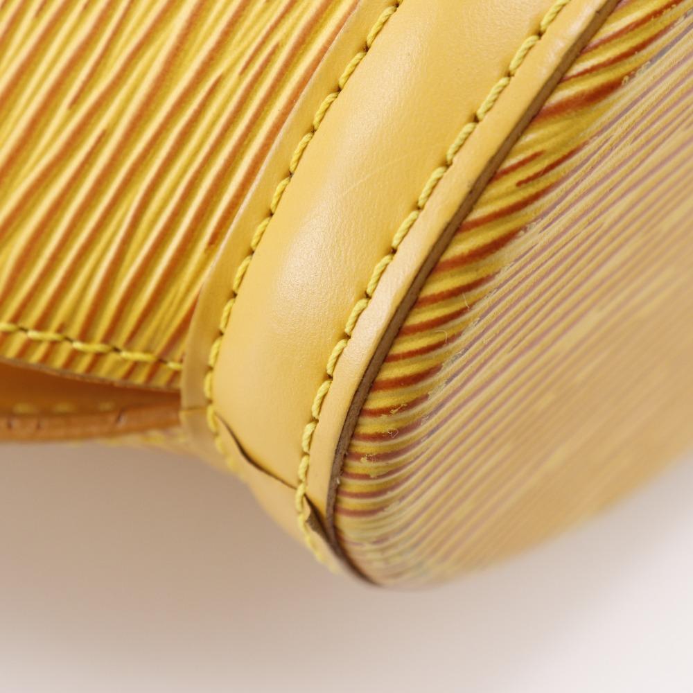 Louis Vuitton Sun Jack Handbag M52279 Tassiri Yellow Yellow Epi Leather Women Used