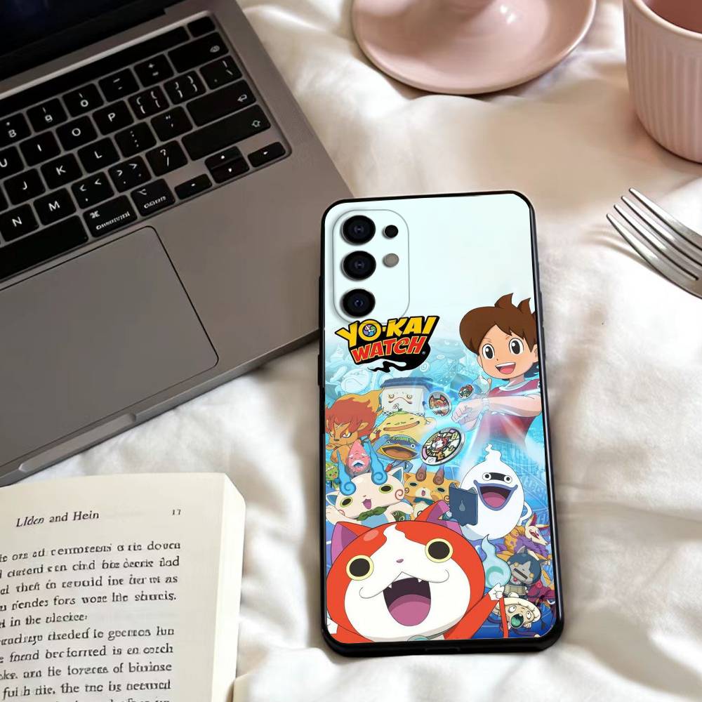 Y-Yokai Anime W-Watch  Phone Case For Samsung S25,24,23,22,30,21,10,9,Ultra,Plus,Lite,FE,4,5 G Soft Black Case