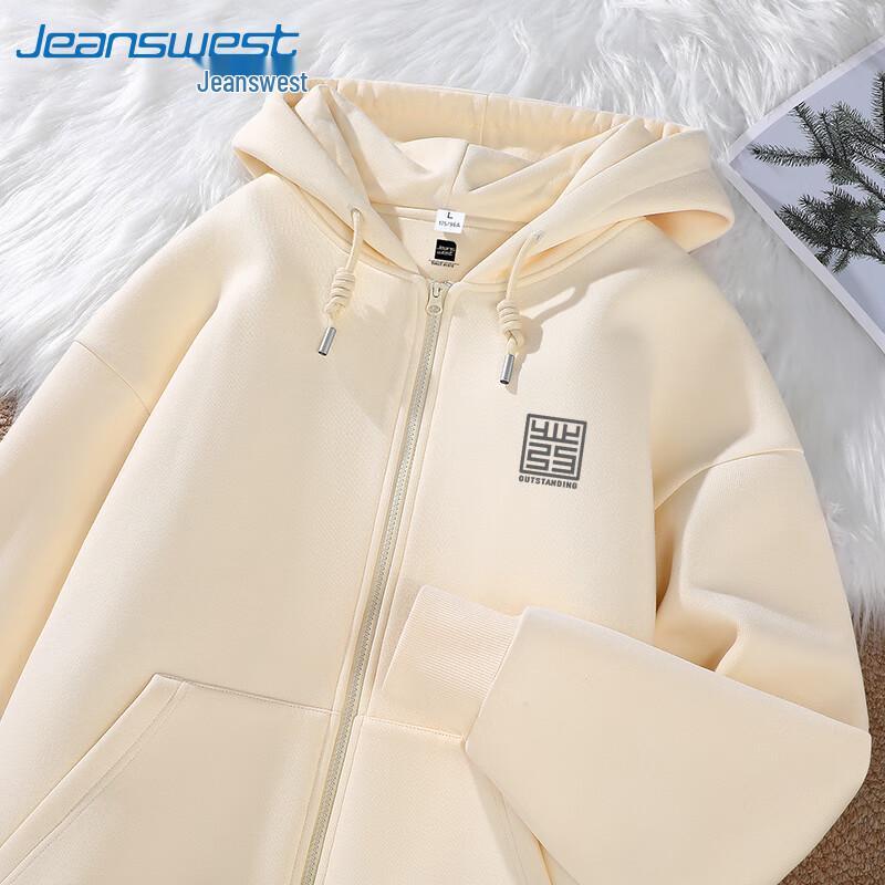 

Jeanswest Men s Heavyweight Cotton Hooded Cardigan Sweatshirt with Grey Label 3XL