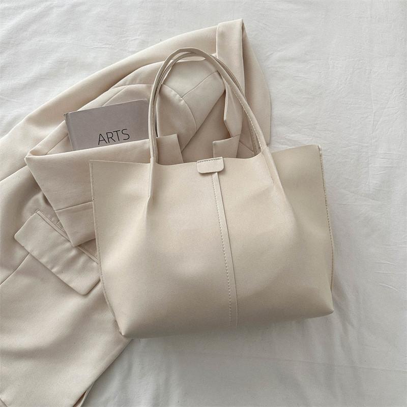 Fashionable Pu Leather Shoulder Tote Bag For Women 2024 New Trendy Handbag Chic Style