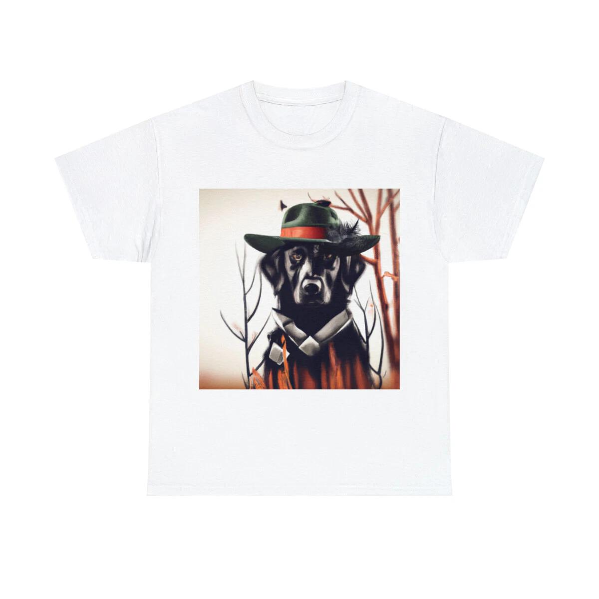 

Vintage Style Black Lab Duck Hunting T Shirt Unisex Adult Americana Outdoors Tee 4XL