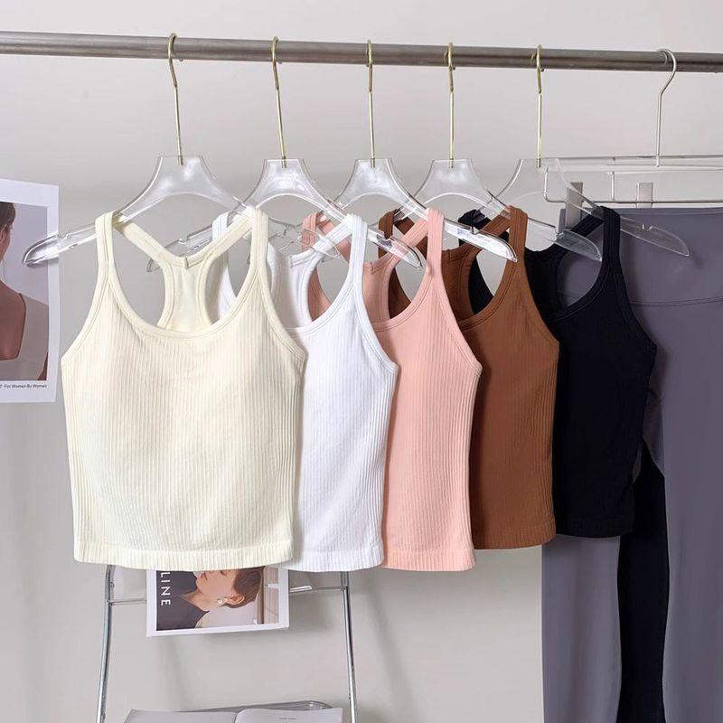 Lu Same Ebb Yoga Vest Women's Sports Bra Detachable Chest Pad I-Shaped Fitness Vest Yoga Jacket