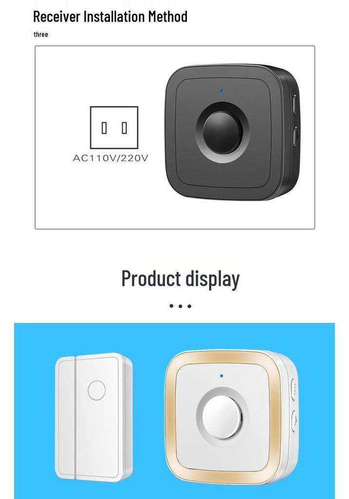 Welcome Door Sensor: Entry Alert & Voice Reminder for Shops