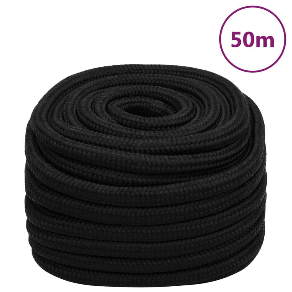 Work Rope Black 20 Mm 50 M Polyester