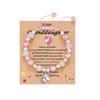 Diamond-encrusted women's bracelet Shambhala powder pearl weaving pink bracelet alloy love unicorn pendant bracelet