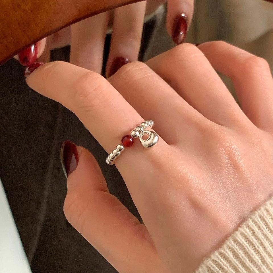 Xiaohongshu S925 Sterling Silver Summer Ring: Women's High-End Niche Light Luxury, Non-Fading Silver Jewelry