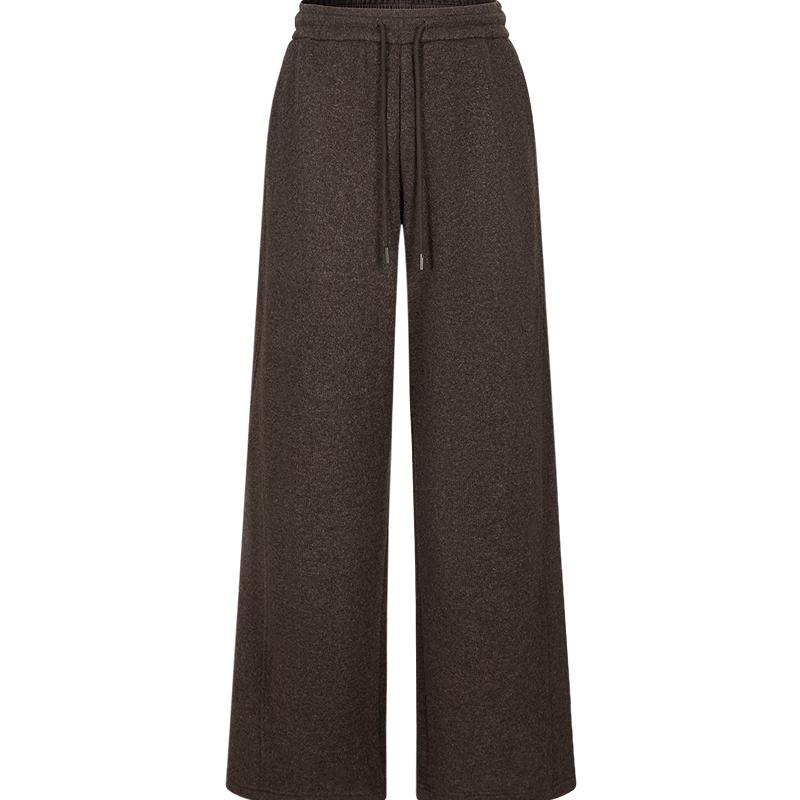 

Женские вязаные брюки прямого кроя свободного покроя на плюшевой подкладке M