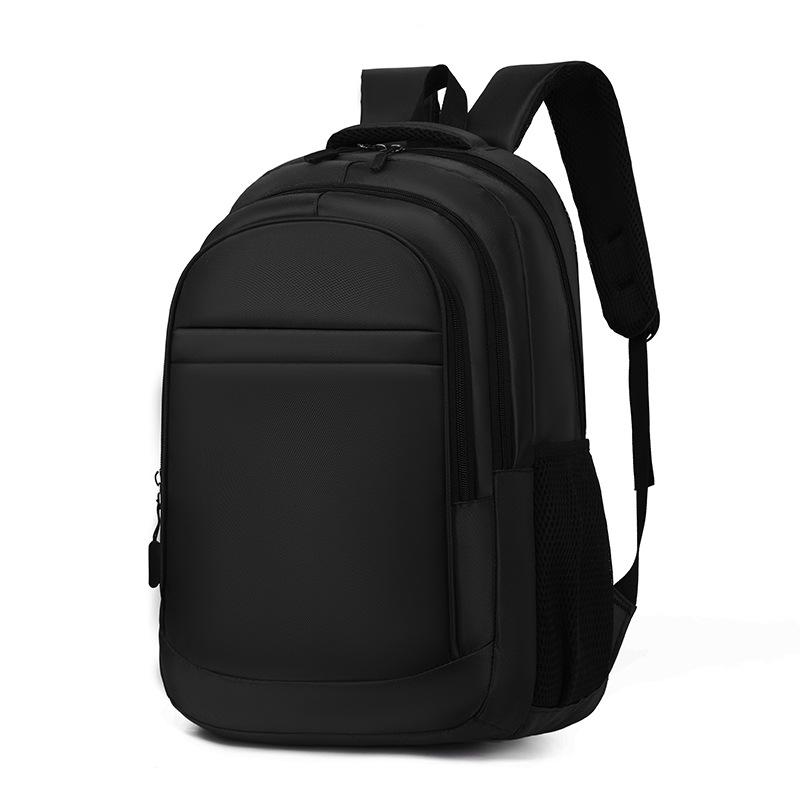 Men's Business Backpack - Simple, Solid Color, Daily Commute or Student Laptop Bag